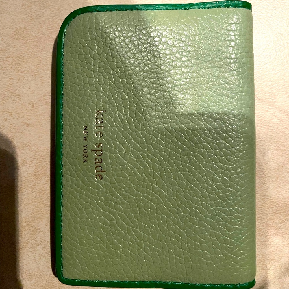 Kate Spade Bifold green wallet